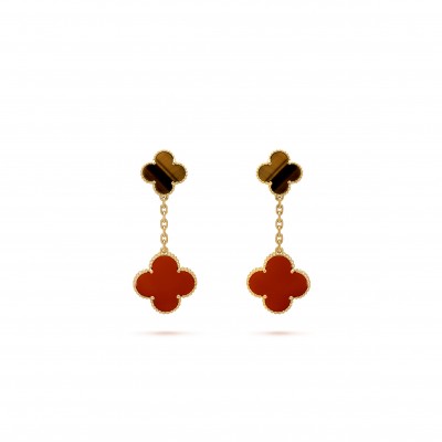 VAN CLEEF ARPELS MAGIC ALHAMBRA EARRINGS, 2 MOTIFS VCARN5JR00
